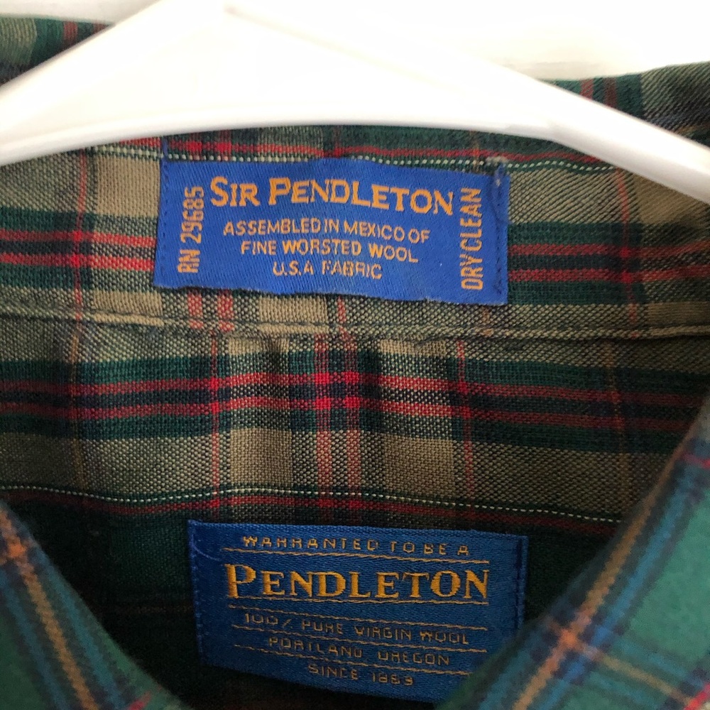 Men’s Pendleton Plaid Dress Shirt